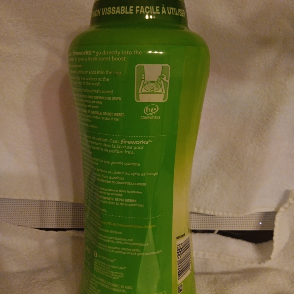 Gain original fireworks in-wash scent booster 37.6 0z